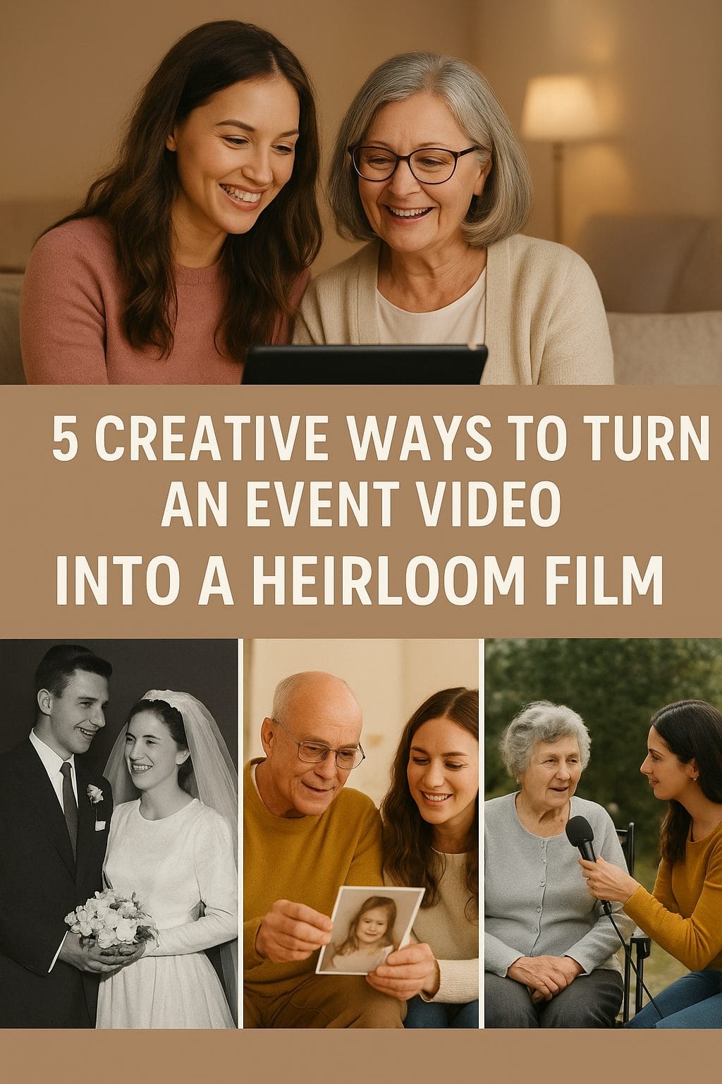 5 Creative Ways to Turn an Event Video into a Heirloom Film